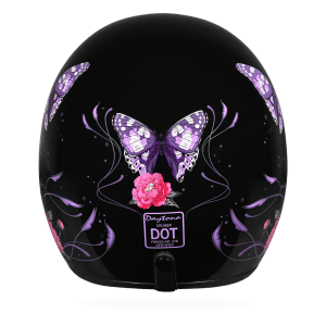 Cruiser 3/4 Shell Helmet - "Butterfly" 4