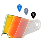 C6 Photochromic Shield in Red
