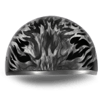 DOT Approved Daytona Skull Cap Half Shell Motorcycle Helmet - Ignite Grey