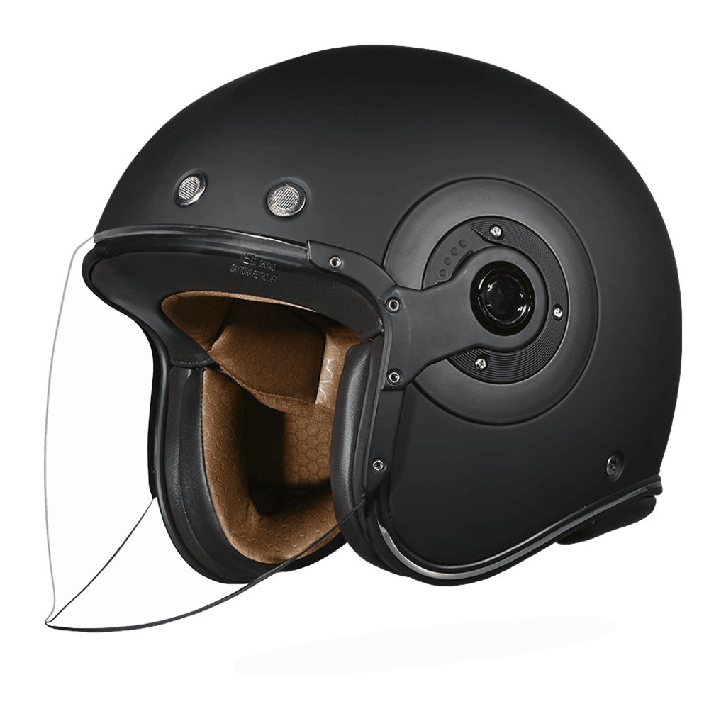 Retro Jet helmet - matte black 1