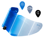 Legacy shield in Photochromic Blue