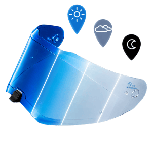 Legacy shield in Photochromic Blue