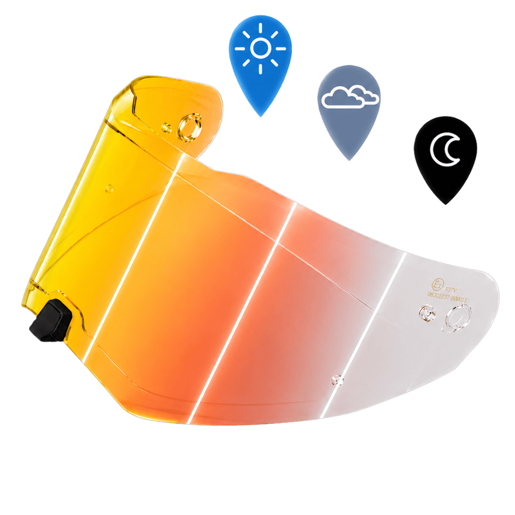 Legacy shield in Photochromic Red