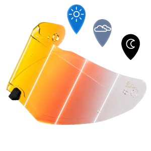Legacy shield in Photochromic Red