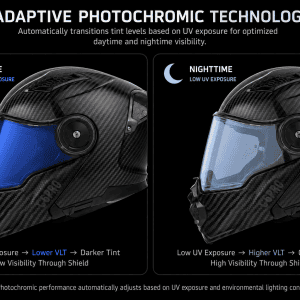 C6 Helmet with Photochromic Shield in Blue