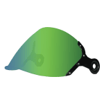 Retro Jet Shield in Green