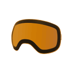 Range goggle replacement lens in orange.