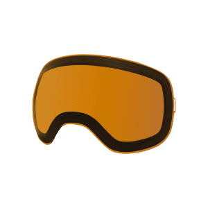 Range goggle replacement lens in orange.