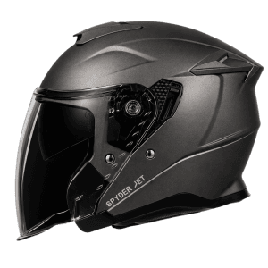 Spyder Jet helmet - gun metal grey 2