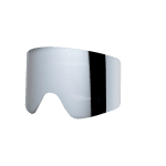 Scope goggle replacement lens in mirror.