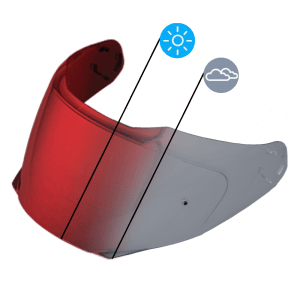 Detour and Glide shield in photochromic Red
