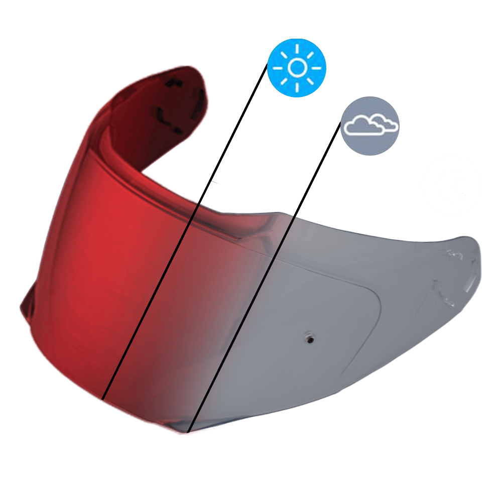 Detour and Glide shield in photochromic Red