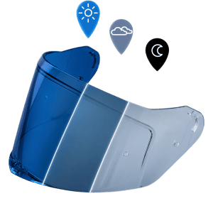 Viper outer shield in photochromic Blue