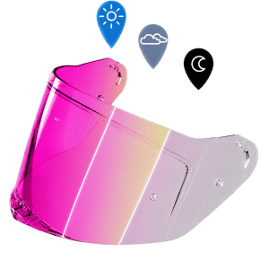 Viper outer shield in photochromic Pink
