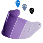 Viper outer shield in photochromic Purple