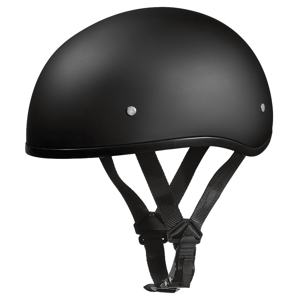 Skull Cap - Matte Black no Visor - 1