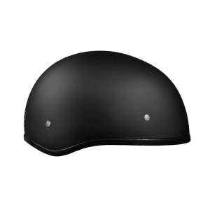 Skull Cap - Matte Black no Visor - 4