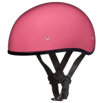 DOT Approved Daytona Skull Cap Half Shell Motorcycle Helmet NO Visor - Hi Gloss Pink