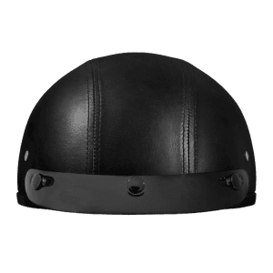 Skull Cap - Leather Covered with Visor 3