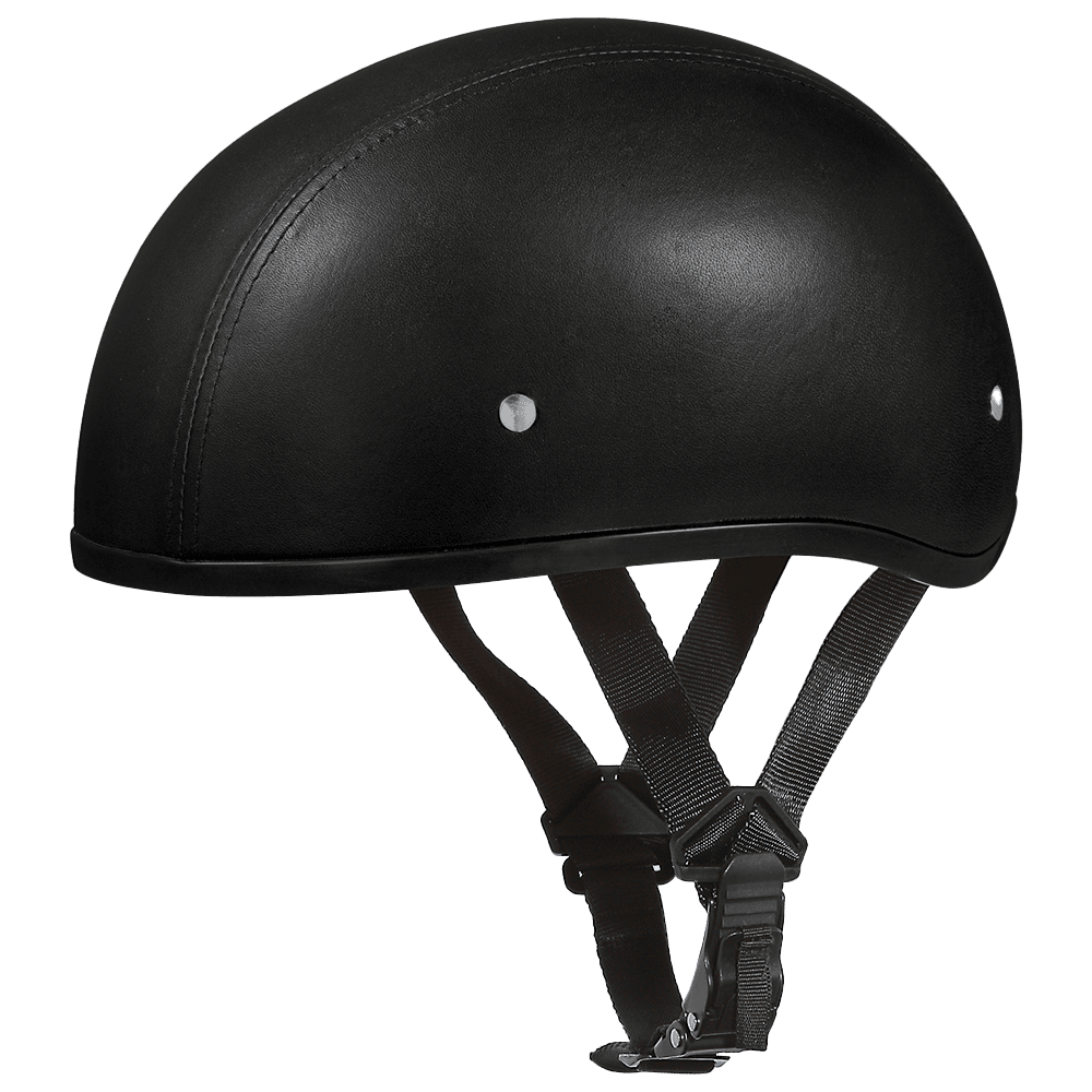 Skull Cap - Leather Covered without Visor 1
