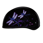 DOT Approved Daytona Skull Cap Half Shell Motorcycle Helmet - Dragonfly