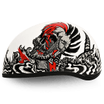 DOT Approved Daytona Skull Cap Half Shell Motorcycle Helmet - Rockin' Reaper