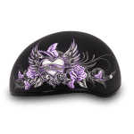 DOT Approved Daytona Skull Cap Half Shell Motorcycle Helmet - Wild At Heart
