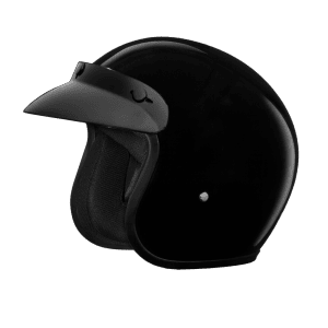 Cruiser 3/4 Shell Helmet - Hi-Gloss Black 1