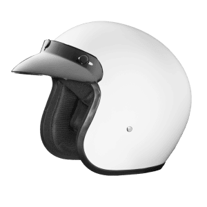 Cruiser 3/4 Shell Helmet - Hi-Gloss White 1