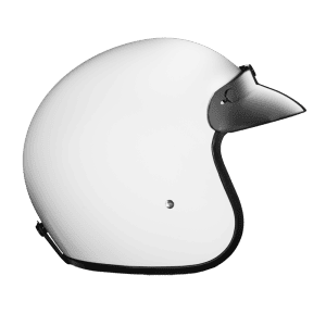 Cruiser 3/4 Shell Helmet - Hi-Gloss White 3