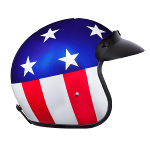 Cruiser 3/4 Shell Helmet - "Captain America" 3