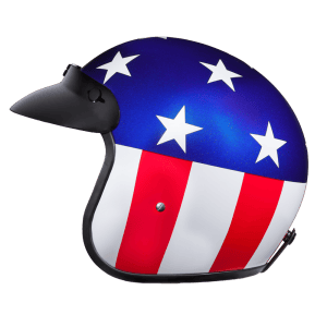 Cruiser 3/4 Shell Helmet - "Captain America" 5