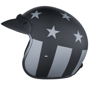 Cruiser 3/4 Shell Helmet - "Captain America Stealth" 5