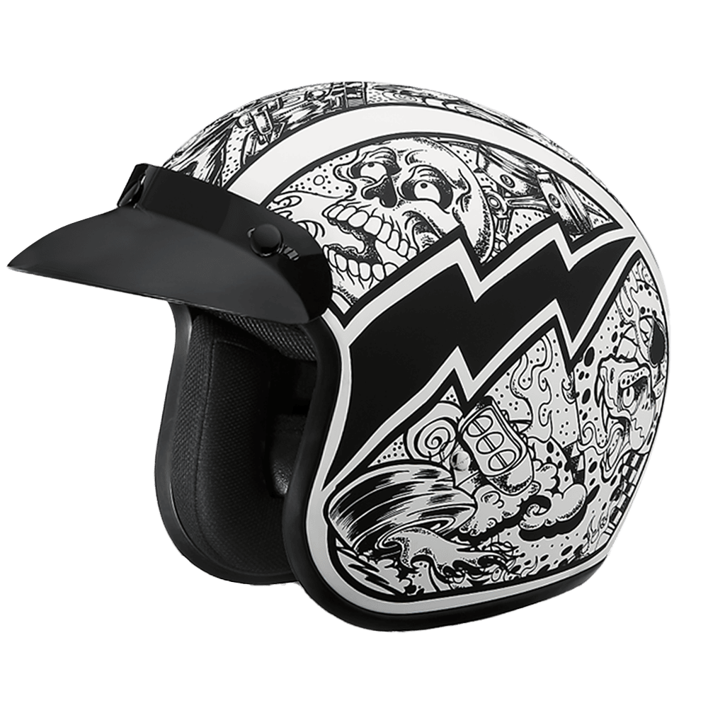 Cruiser 3/4 Shell Helmet - "Graffiti" 1