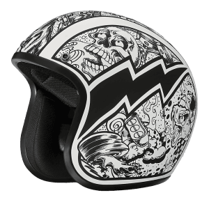 Cruiser 3/4 Shell Helmet - "Graffiti" 6