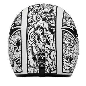 Cruiser 3/4 Shell Helmet - "Graffiti" 4