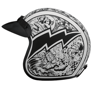 Cruiser 3/4 Shell Helmet - "Graffiti" 5