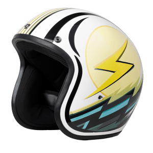 Cruiser 3/4 Shell Helmet - "Lightning" 6