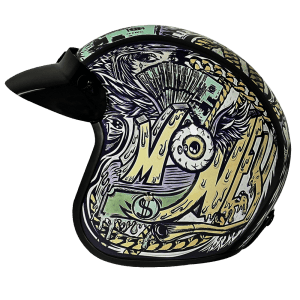 Cruiser 3/4 Shell Helmet - "Money" 5