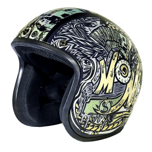 Cruiser 3/4 Shell Helmet - "Money" 6