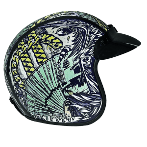 Cruiser 3/4 Shell Helmet - "Money" 3