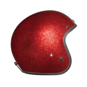 Cruiser 3/4 Shell Helmet - Red Metal Flake 3