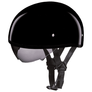 Skull Cap with Inner Shield - Gloss Black 1
