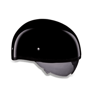 Skull Cap with Inner Shield - Gloss Black 5