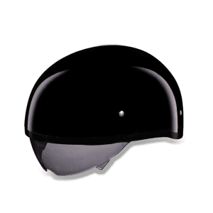 Skull Cap with Inner Shield - Gloss Black 3