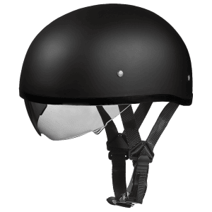 Skull Cap with Inner Shield - Matte Black 1