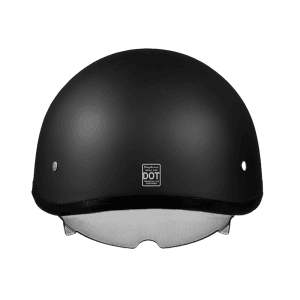 Skull Cap with Inner Shield - Matte Black 3