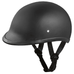 DOT Approved Daytona Hawk Half Shell Motorcycle Helmet - Matte Black