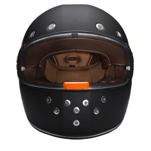 Retro - matte black with orange accents 5